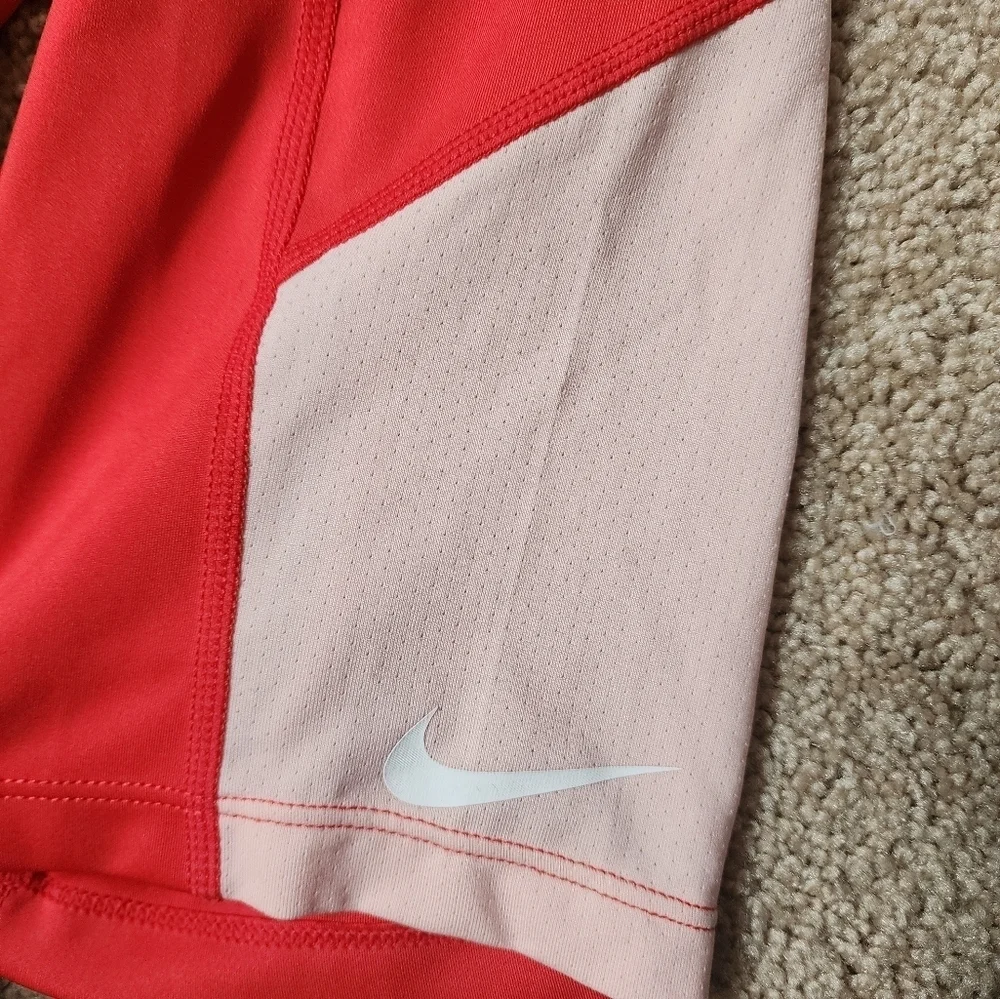 Nike Red Athletic Bike Shorts